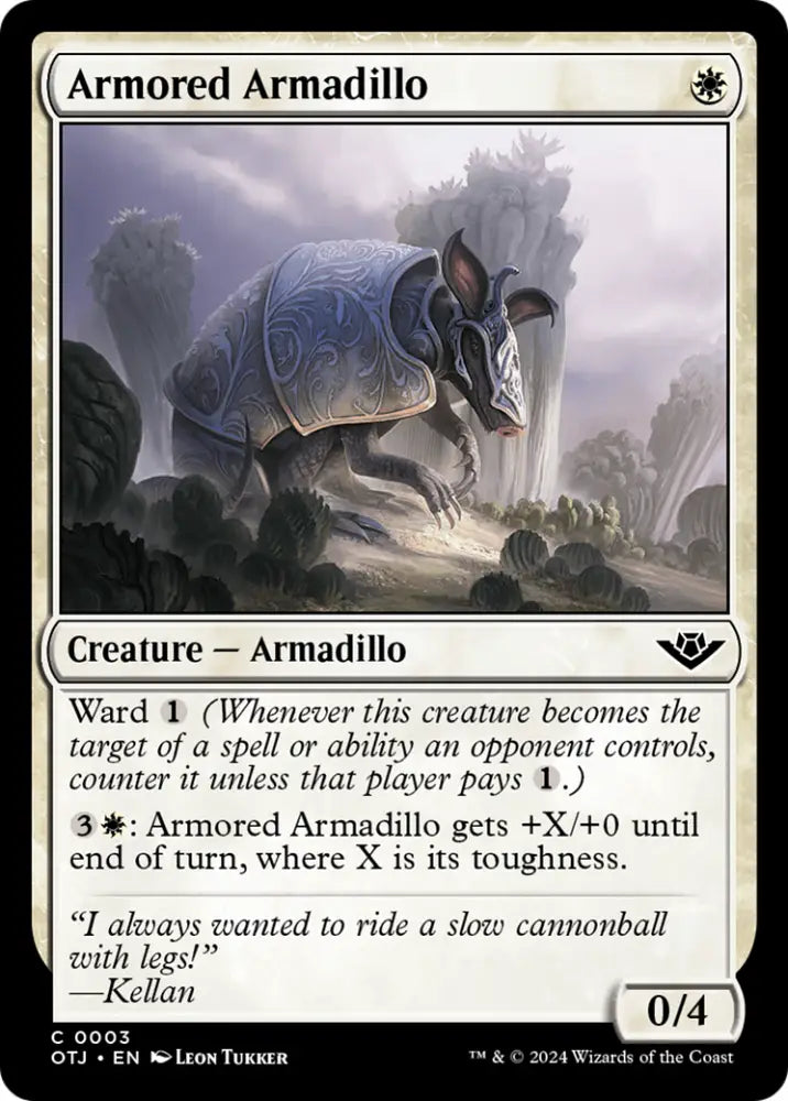 Armored Armadillo [Outlaws of Thunder Junction] - MTG Single