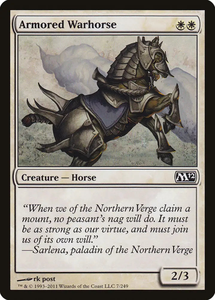 Armored Warhorse [Magic 2012] - MTG Single