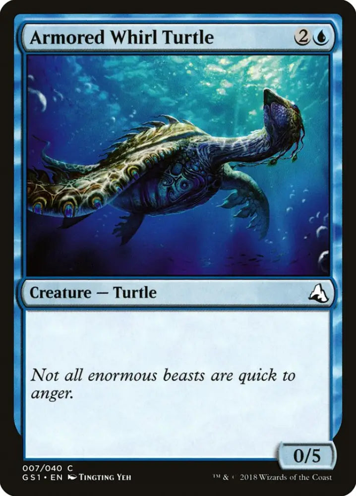 Armored Whirl Turtle [Global Series Jiang Yanggu & Mu Yanling] - MTG Single