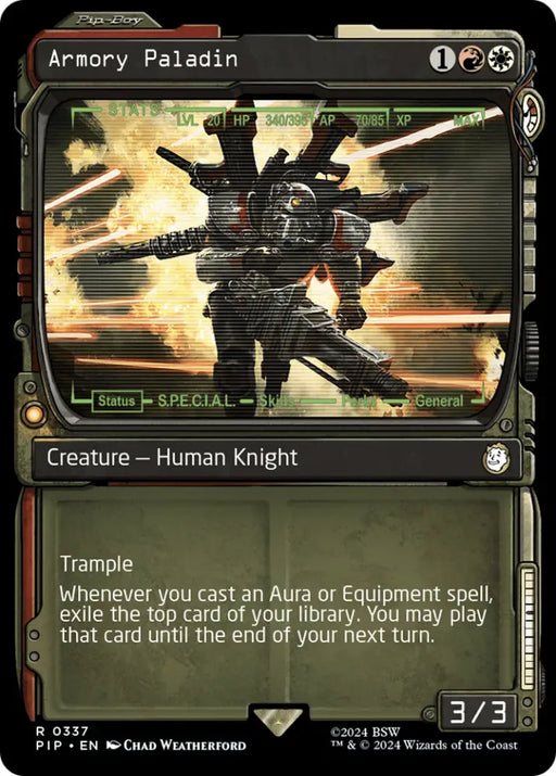 Armory Paladin (Showcase) [Fallout] - MTG Single