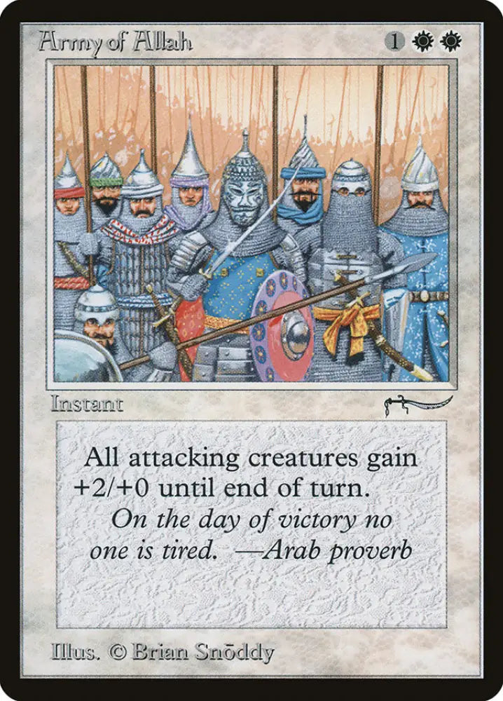 Army of Allah (Dark Mana Cost) [Arabian Nights] - MTG Single