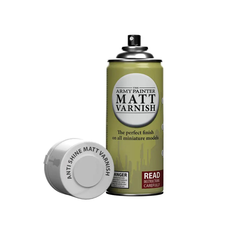 Army Painter - Colour Primer: Anti-Shine Matte Varnish Spray (400ml) (Can’t be shipped) - The Army Painter