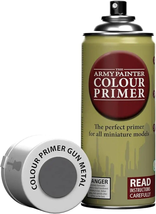 Army Painter: Colour Primer: Gun Metal (400ml) (Cannot be shipped) - The Army Painter