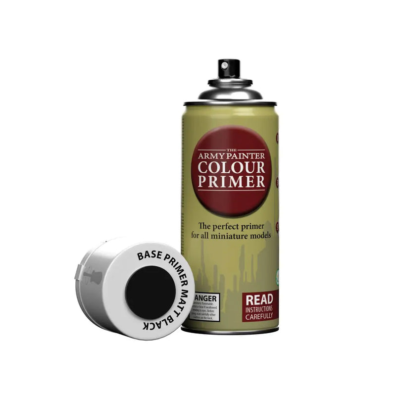 Army Painter - Colour Primer: Matte Black Spray (400ml) (Can’t be shipped) - The Army Painter