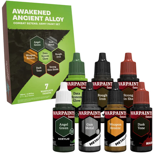 Army Painter - Combat Se7ens: Awakened Ancient Alloy Paint Set - The Army Painter