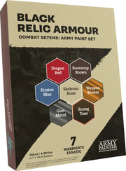 Army Painter - Combat Se7ens: Black Relic Armour Paint Set - The Army Painter