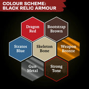 Army Painter - Combat Se7ens: Black Relic Armour Paint Set - The Army Painter