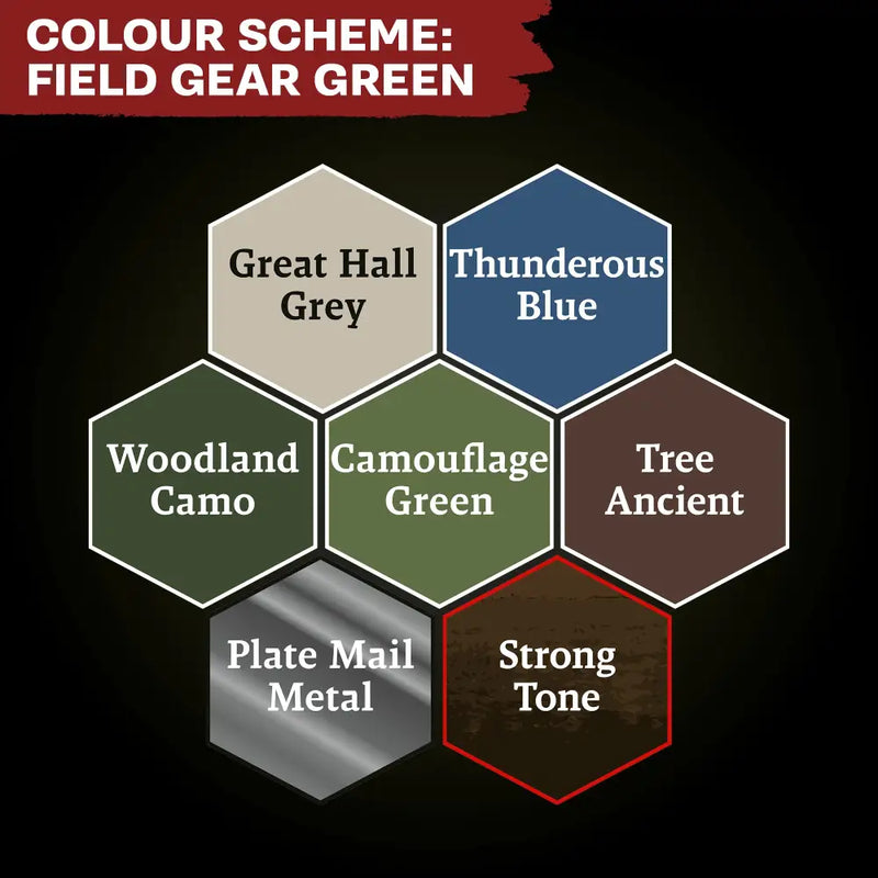 Army Painter - Combat Se7ens: Field Gear Green Paint Set - The Army Painter