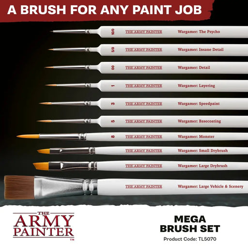 Army Painter - Mega Brush Set - The Army Painter