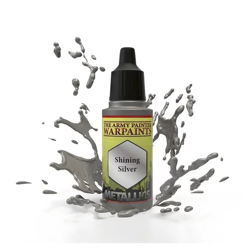 Army Painter - Peintures de guerre : Couleur Shining Silver (18ML)