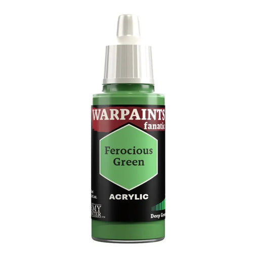 Army Painter: Warpaints Fanatic: Ferocious Green 18ml - The Army Painter