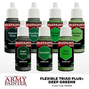 Army Painter - Warpaints: Fanatic Flexible Triad Plus+ Deep Greens - The Army Painter