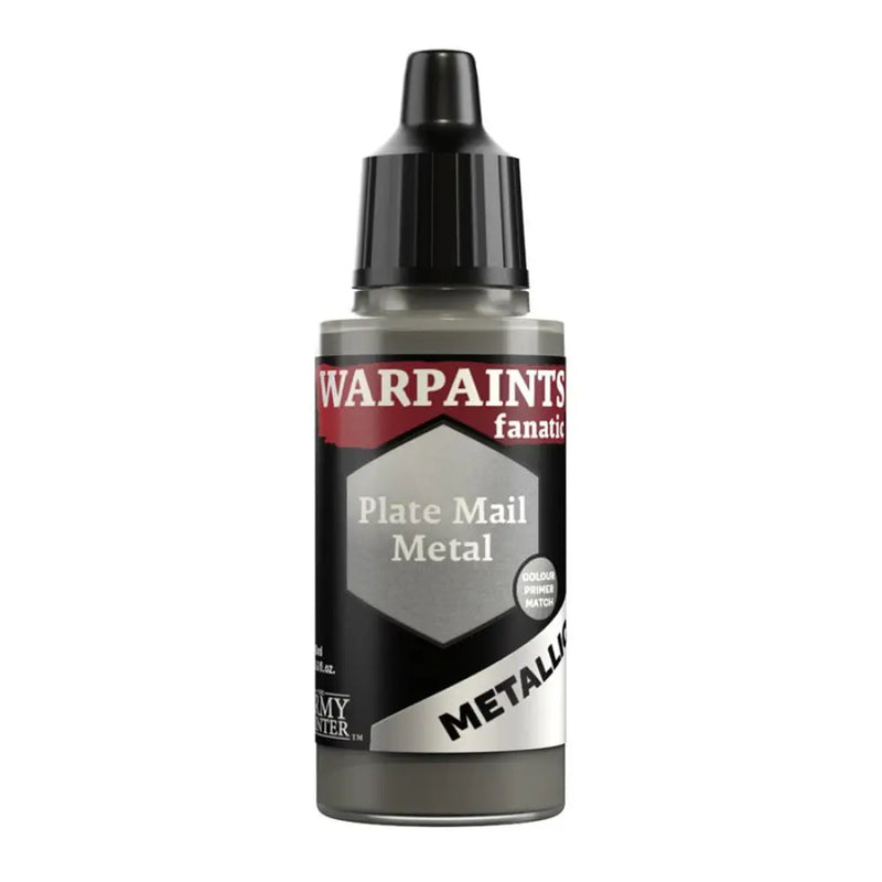 Army Painter: Warpaints Fanatic: Metallic: Plate Mail Metal 18ml - The Army Painter