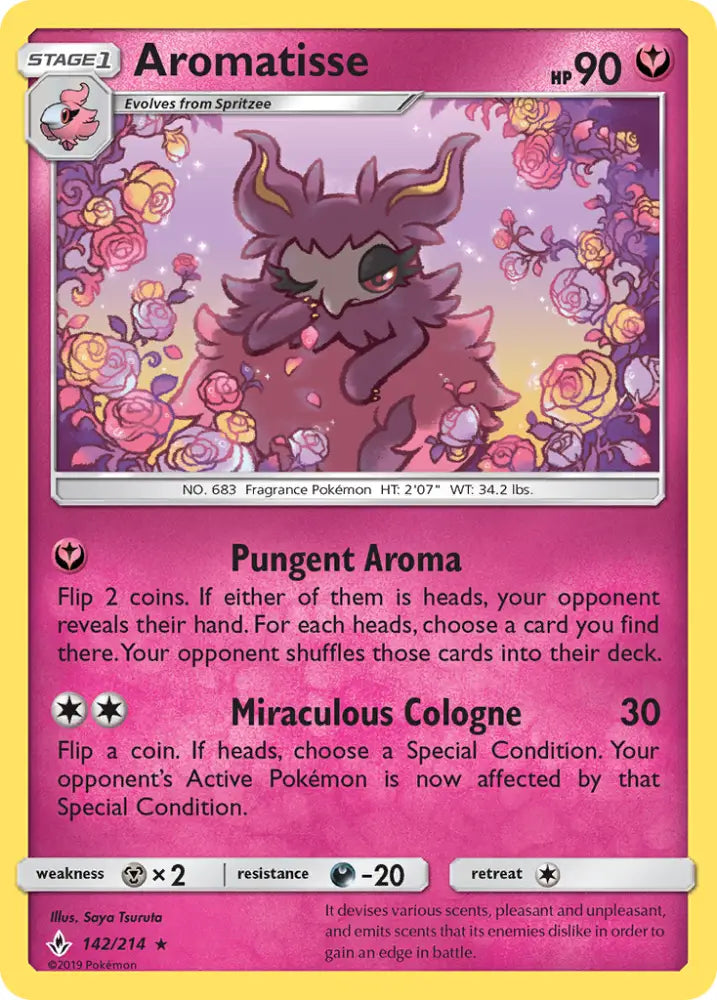 Aromatisse (142/214) [Sun & Moon: Unbroken Bonds] - Pokemon Single