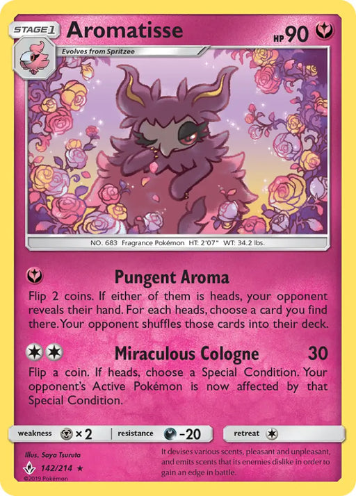 Aromatisse (142/214) [Sun & Moon: Unbroken Bonds] - Pokemon Single
