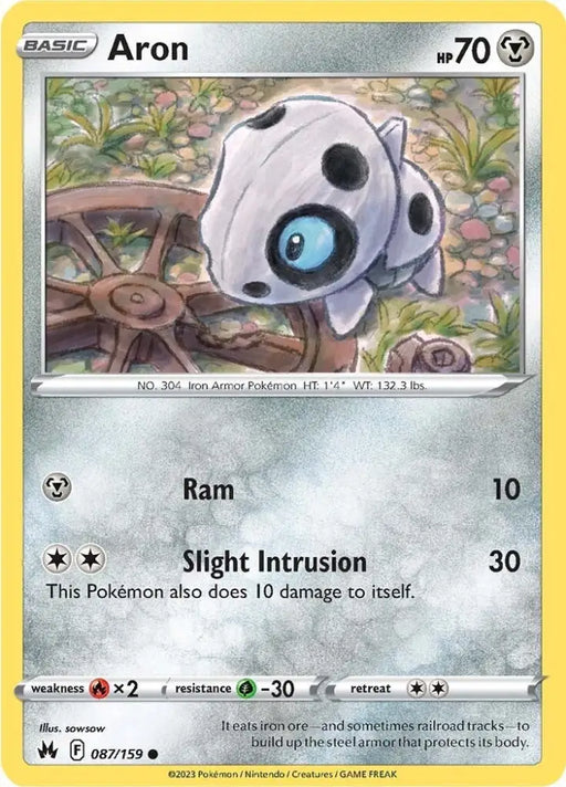 Aron (087/159) [Sword & Shield: Crown Zenith] - Pokemon Single