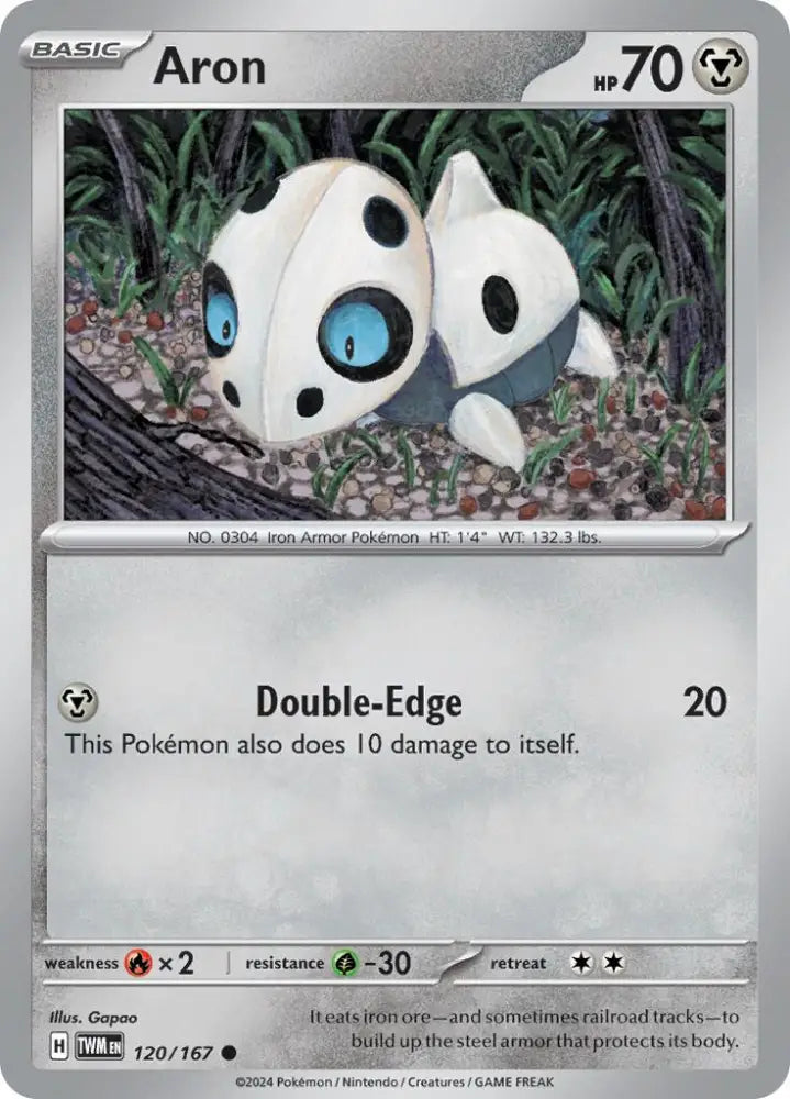 Aron (120/167) [Scarlet & Violet: Twilight Masquerade] - Pokemon Single