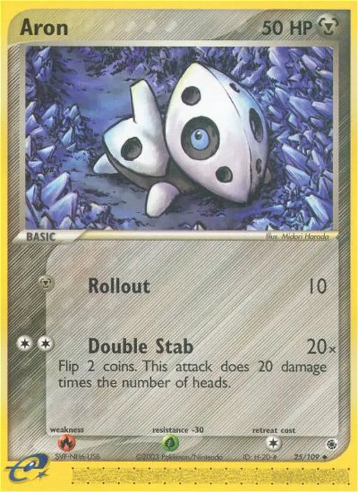 Aron (25/109) [EX: Ruby & Sapphire] - Pokemon Single
