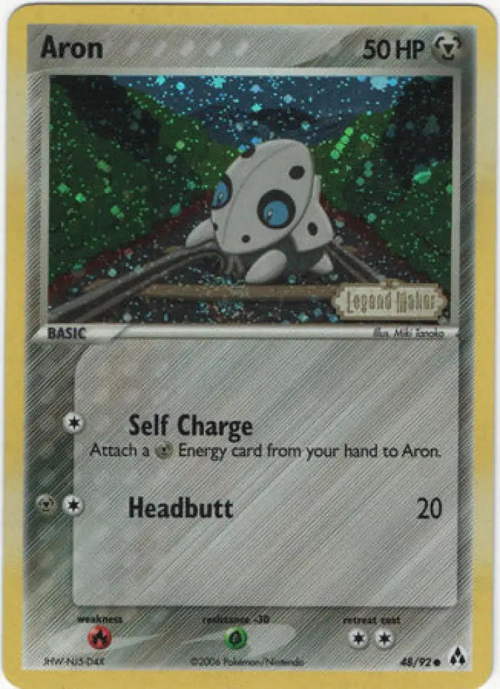 Aron (48/92) (Stamped) [EX: Legend Maker] - Pokemon Single