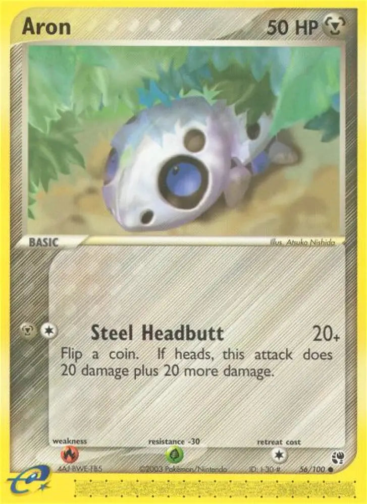 Aron (56/100) [EX: Sandstorm] - Pokemon Single