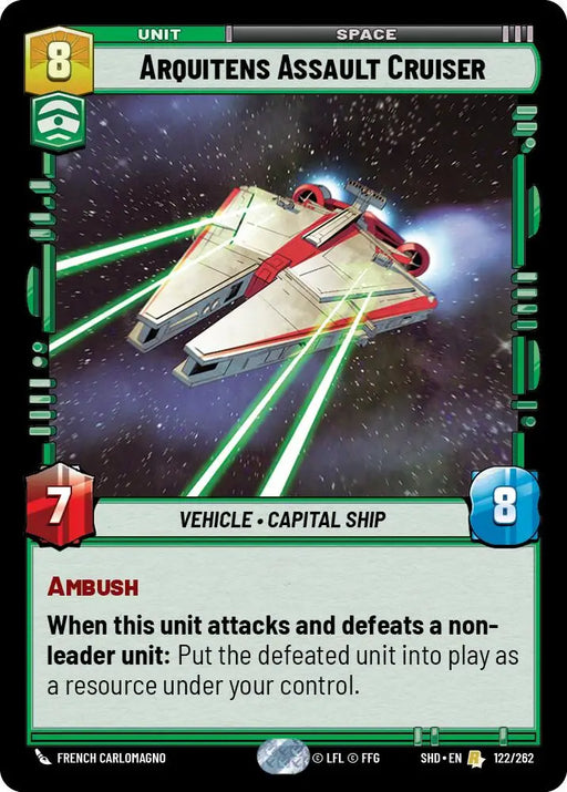 Arquitens Assault Cruiser (122/262) [Shadows of the Galaxy] - Star Wars: Unlimited Single