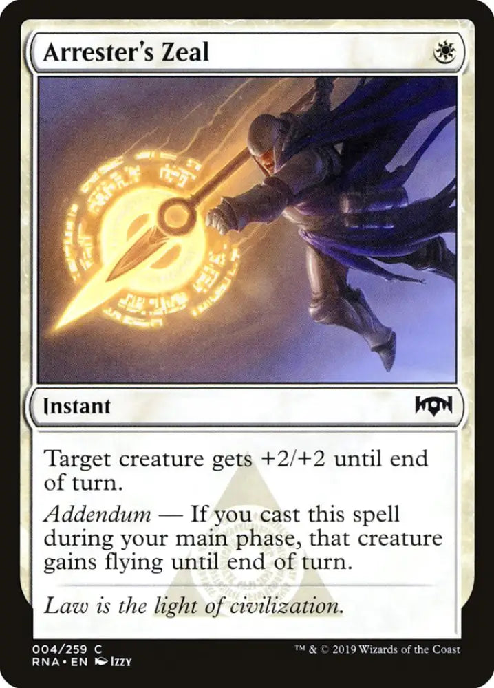 Arrester’s Zeal [Ravnica Allegiance] - MTG Single