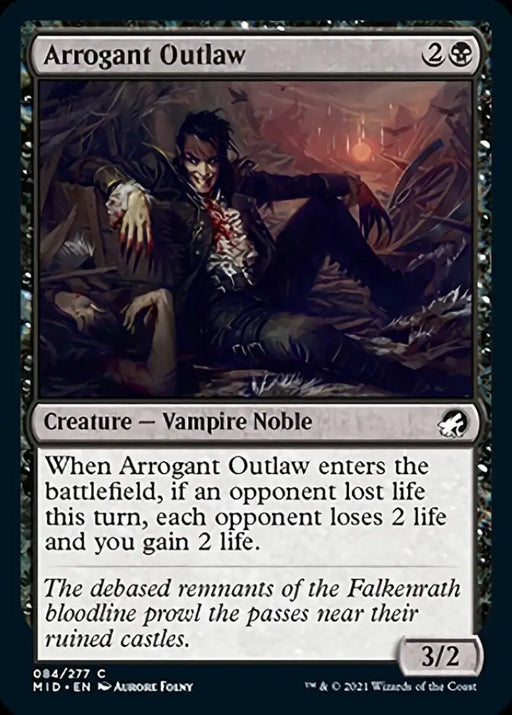 Arrogant Outlaw [Innistrad: Midnight Hunt] - MTG Single
