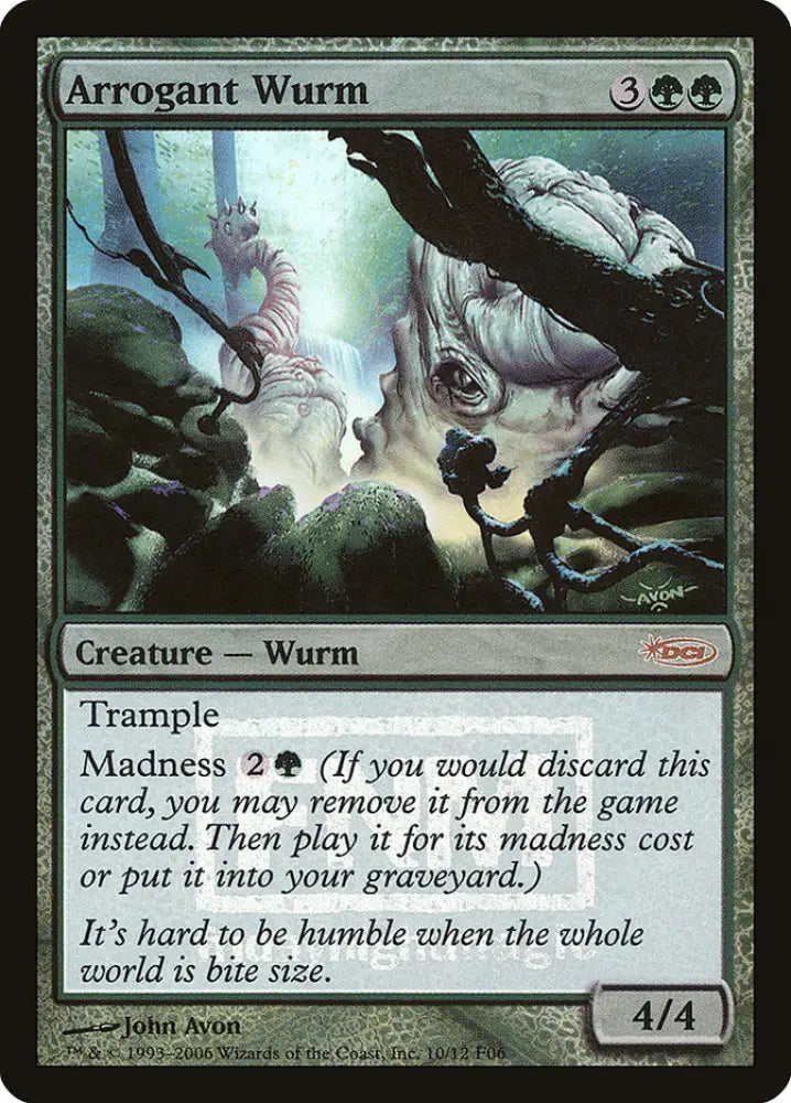 Arrogant Wurm [Friday Night Magic 2006] - MTG Single