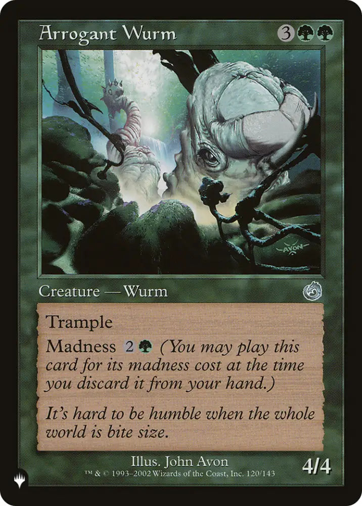 Arrogant Wurm [The List] - MTG Single