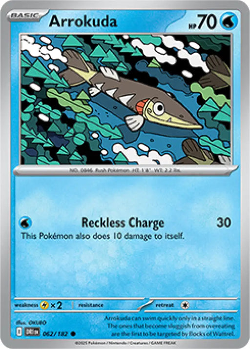 Arrokuda (062/182) [SV10: Destined Rivals] - Pokemon Single