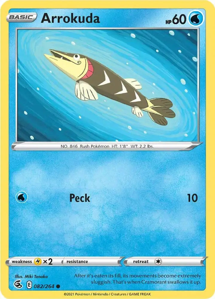 Arrokuda (082/264) [Sword & Shield: Fusion Strike] - Pokemon Single