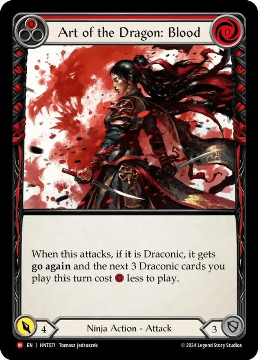 Art of the Dragon: Blood [The Hunted] Rainbow Foil - Flesh And Blood Single