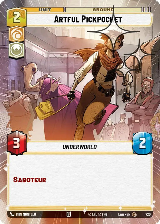 Artful Pickpocket (Hyperspace Foil) (720) [A Lawless Time]