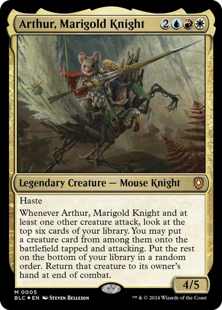 Arthur Marigold Knight [Bloomburrow Commander] - MTG Single