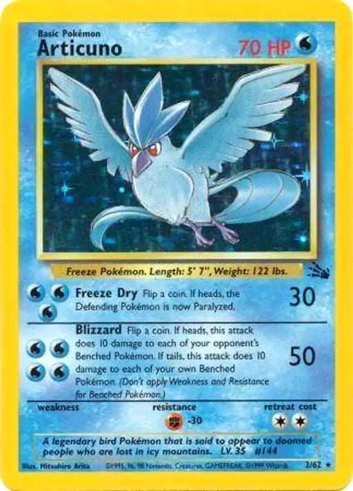 Articuno (2/62) [Fossil Unlimited] - Pokemon Single