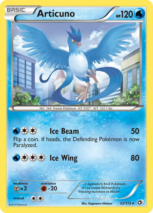 Articuno (32/113) [Black & White: Legendary Treasures] - Pokemon Single