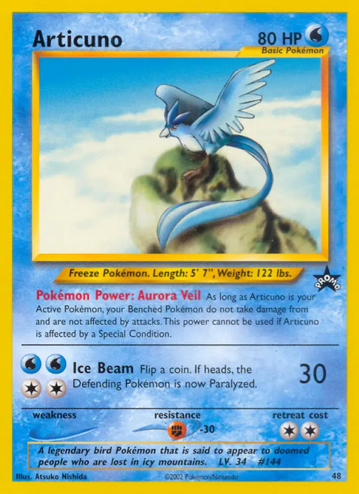 Articuno (48) [Wizards of the Coast: Black Star Promos] - Pokemon Single