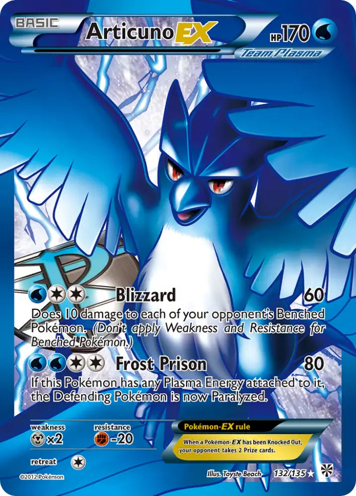 Articuno EX (132/135) [Black & White: Plasma Storm] - Pokemon Single