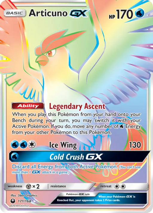 Articuno GX (171/168) [Sun & Moon: Celestial Storm] - Pokemon Single