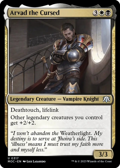 Arvad the Cursed [March of the Machine Commander] - MTG Single