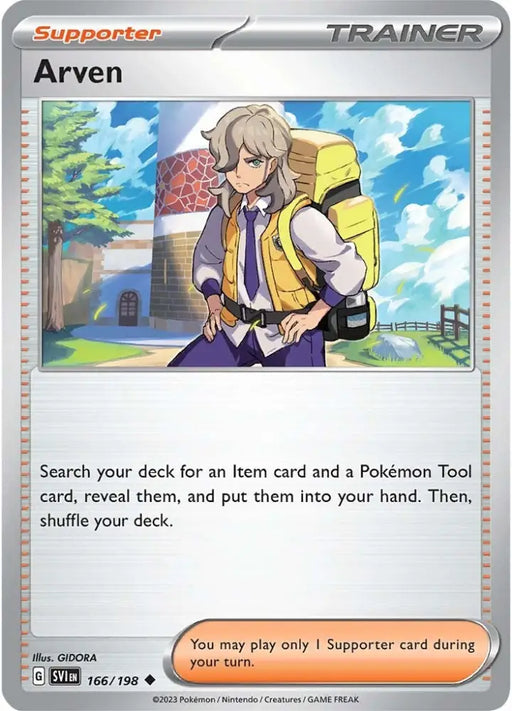 Arven (166/198) [Scarlet & Violet: Base Set] - Pokemon Single