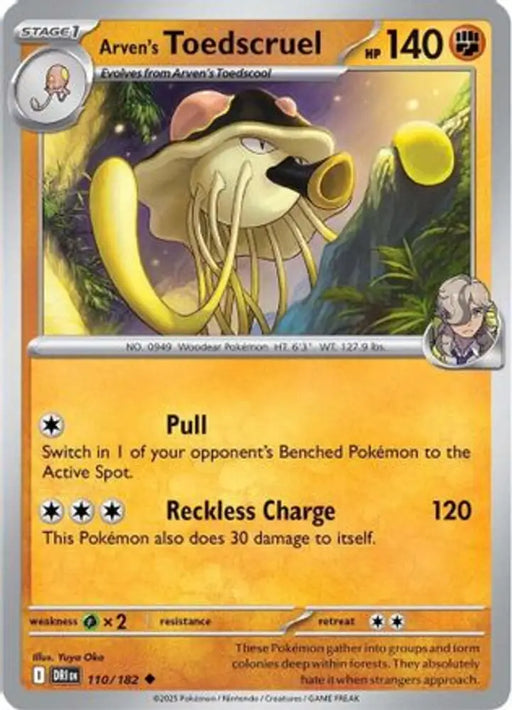 Arven’s Toedscruel - 110/182 [SV10: Destined Rivals] - Pokemon Single