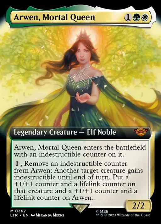 Arwen Mortal Queen (Extended Art) [The Lord of the Rings: Tales of Middle-Earth] - MTG Single