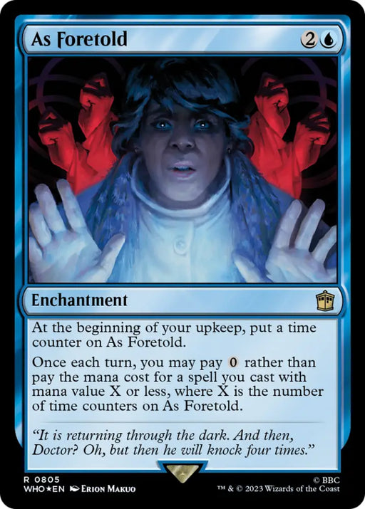 As Foretold (Surge Foil) [Doctor Who] - MTG Single