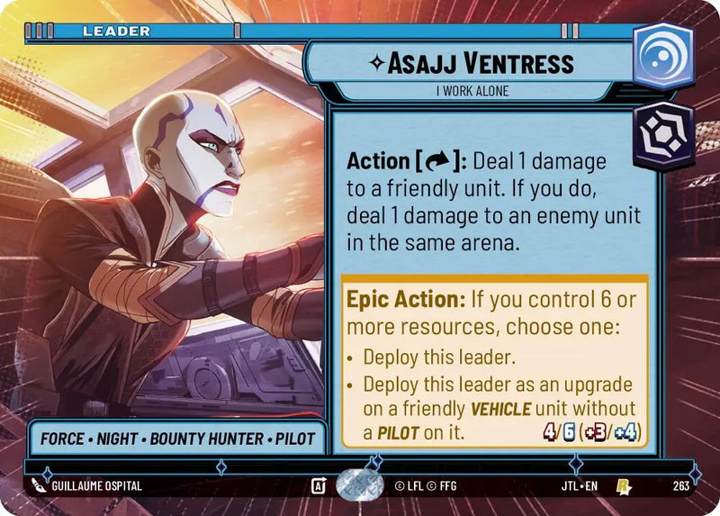 Asajj Ventress - I Work Alone (Hyperspace) (263) [Jump to Lightspeed] - Star Wars: Unlimited Single