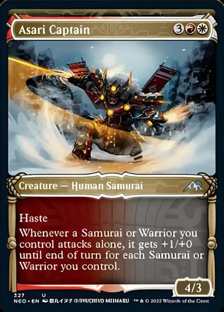 Asari Captain (Showcase Samurai) [Kamigawa: Neon Dynasty] - MTG Single