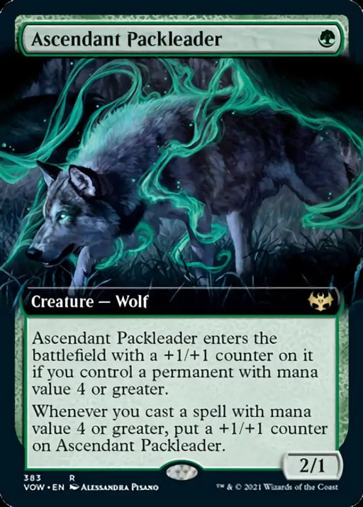 Ascendant Packleader (Extended Art) [Innistrad: Crimson Vow] - MTG Single