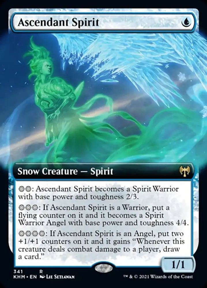 Ascendant Spirit (Extended Art) [Kaldheim] - MTG Single