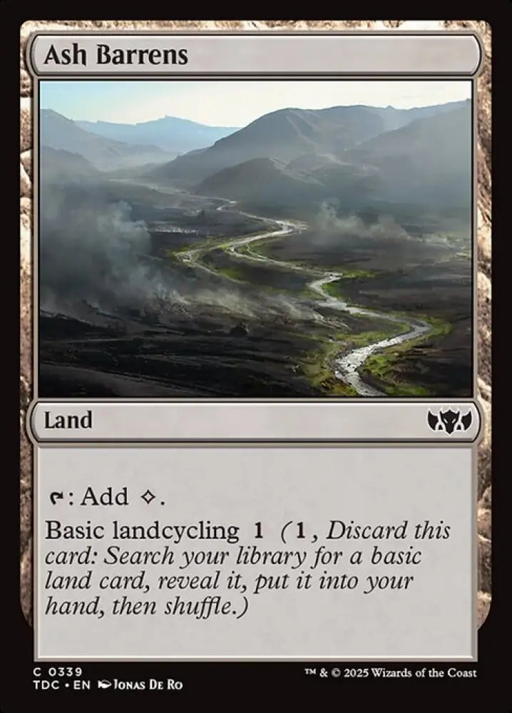 Ash Barrens (339) [Tarkir: Dragonstorm Commander]