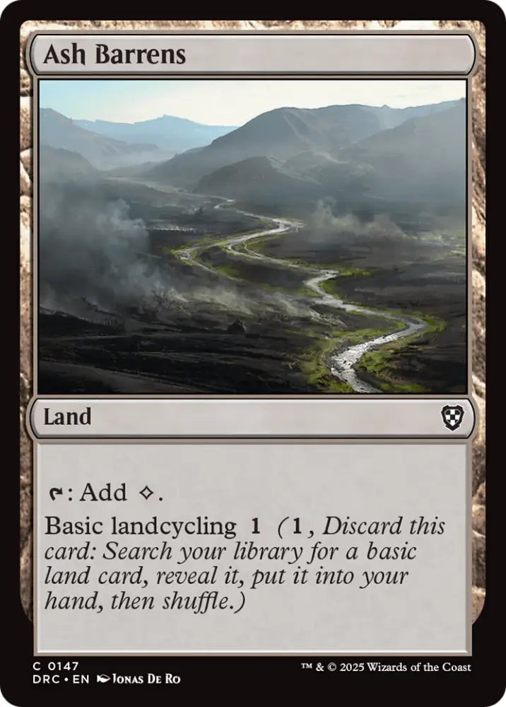 Ash Barrens [Aetherdrift Commander] - MTG Single